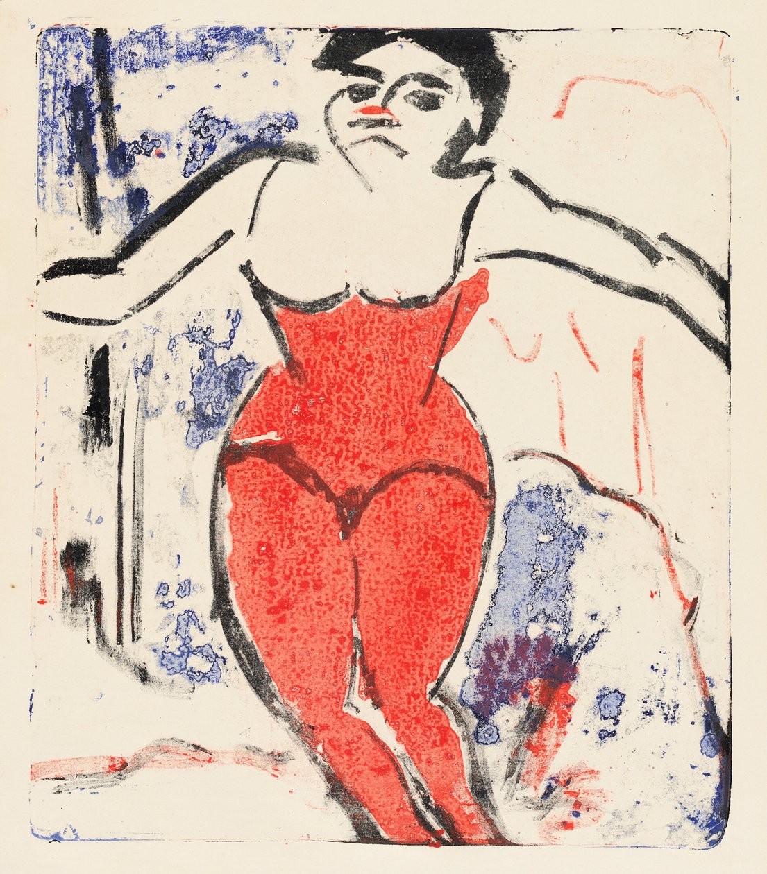 Artista che si inchina, 1909 da Ernst Ludwig Kirchner