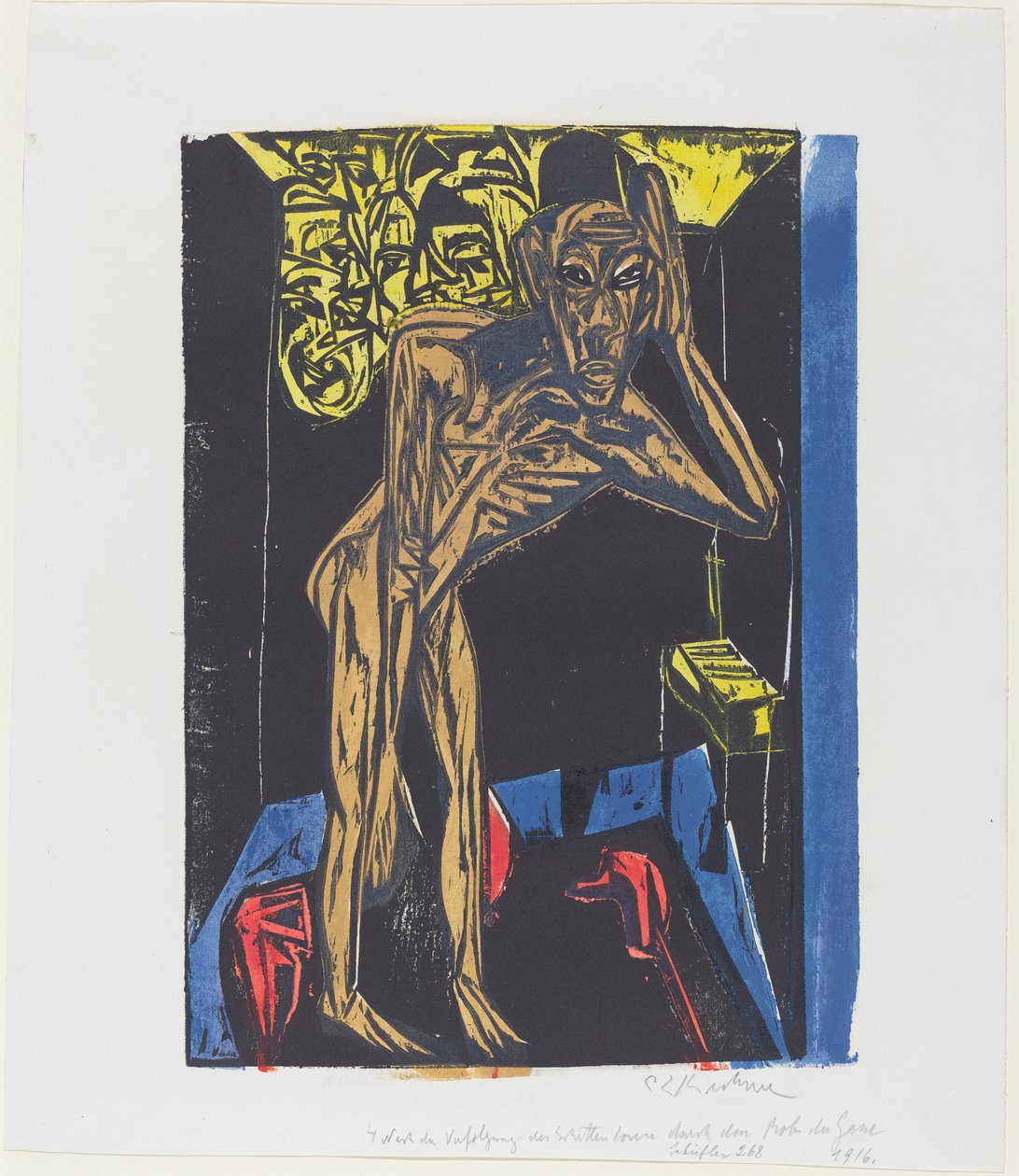 La meravigliosa storia di Peter Schlemihl: Schlemihl nella solitudine della stanza da Ernst Ludwig Kirchner