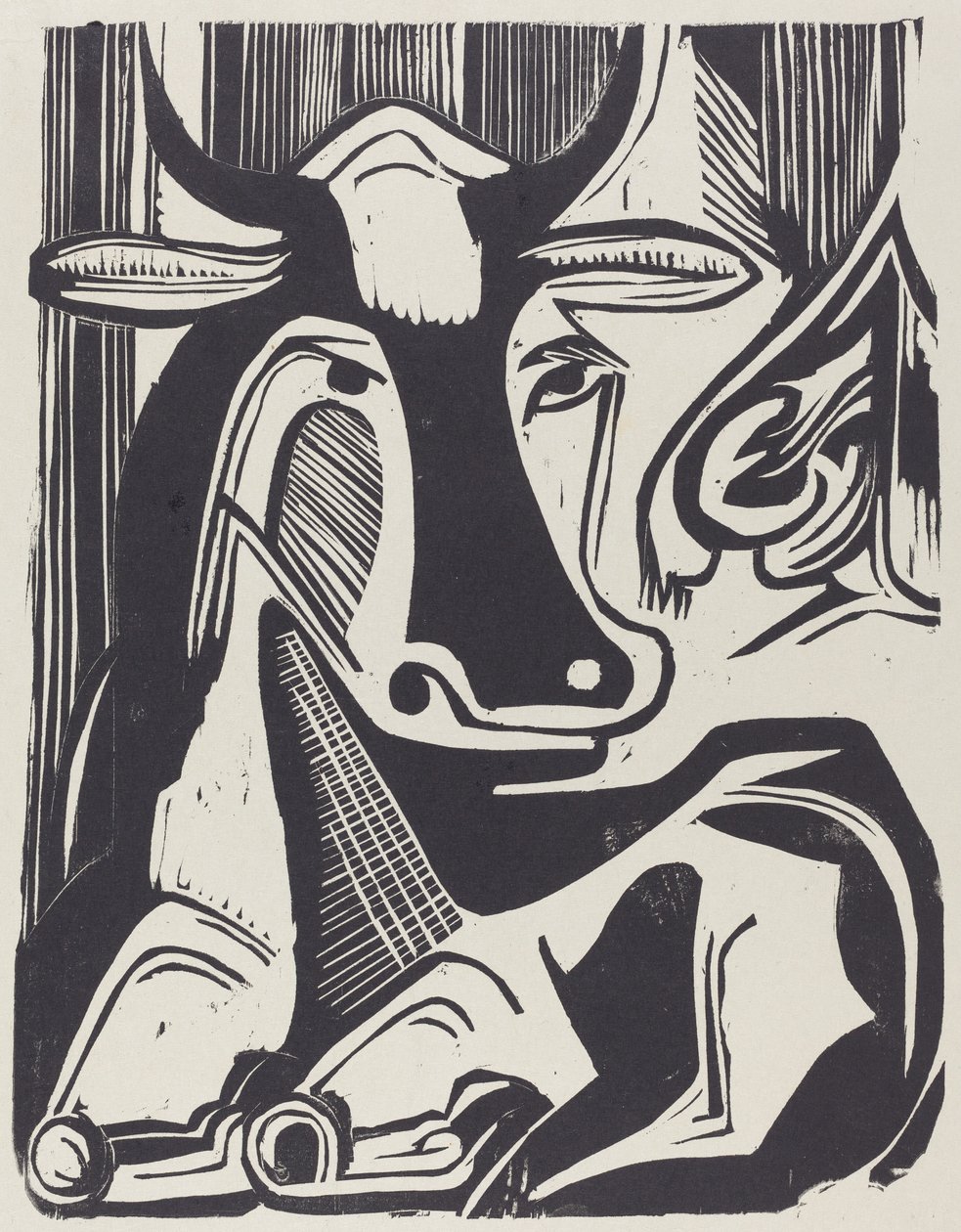 La Grande Mucca Distesa, 1929 da Ernst Ludwig Kirchner