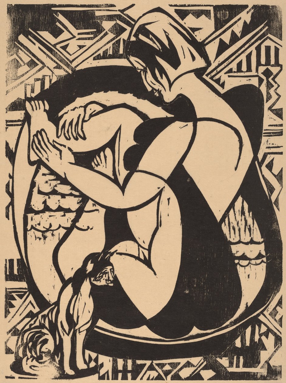 Donna nella vasca da bagno, 1936 da Ernst Ludwig Kirchner