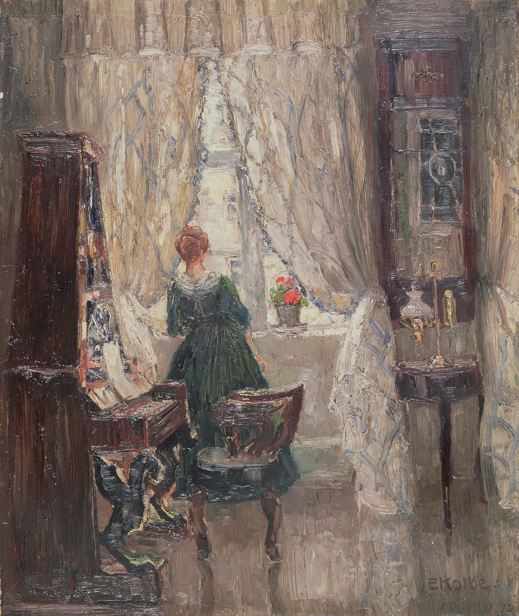 Nel salone, c.1910 da Ernst Kolbe