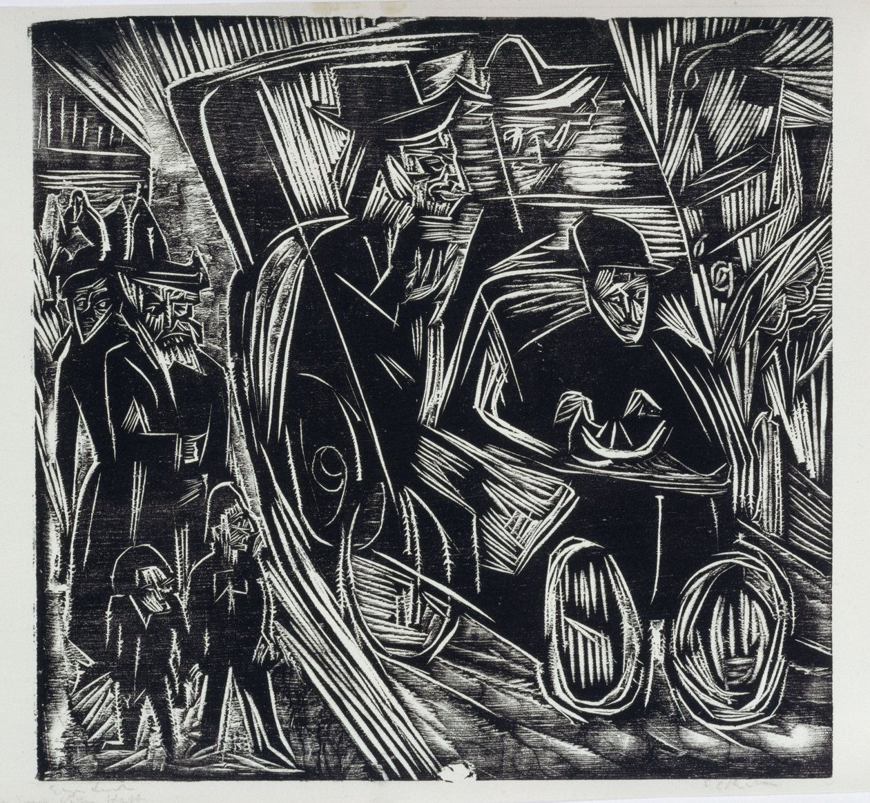 Assalonne amministra la giustizia al posto di suo padre da Ernst Ludwig Kirchner