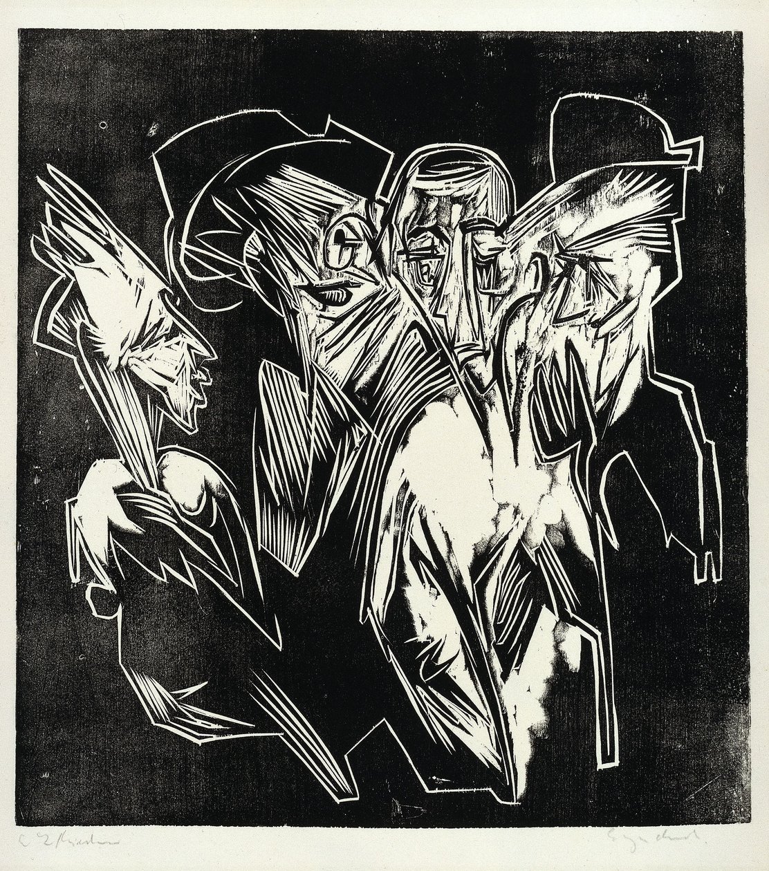 Absalom e i suoi consiglieri da Ernst Ludwig Kirchner