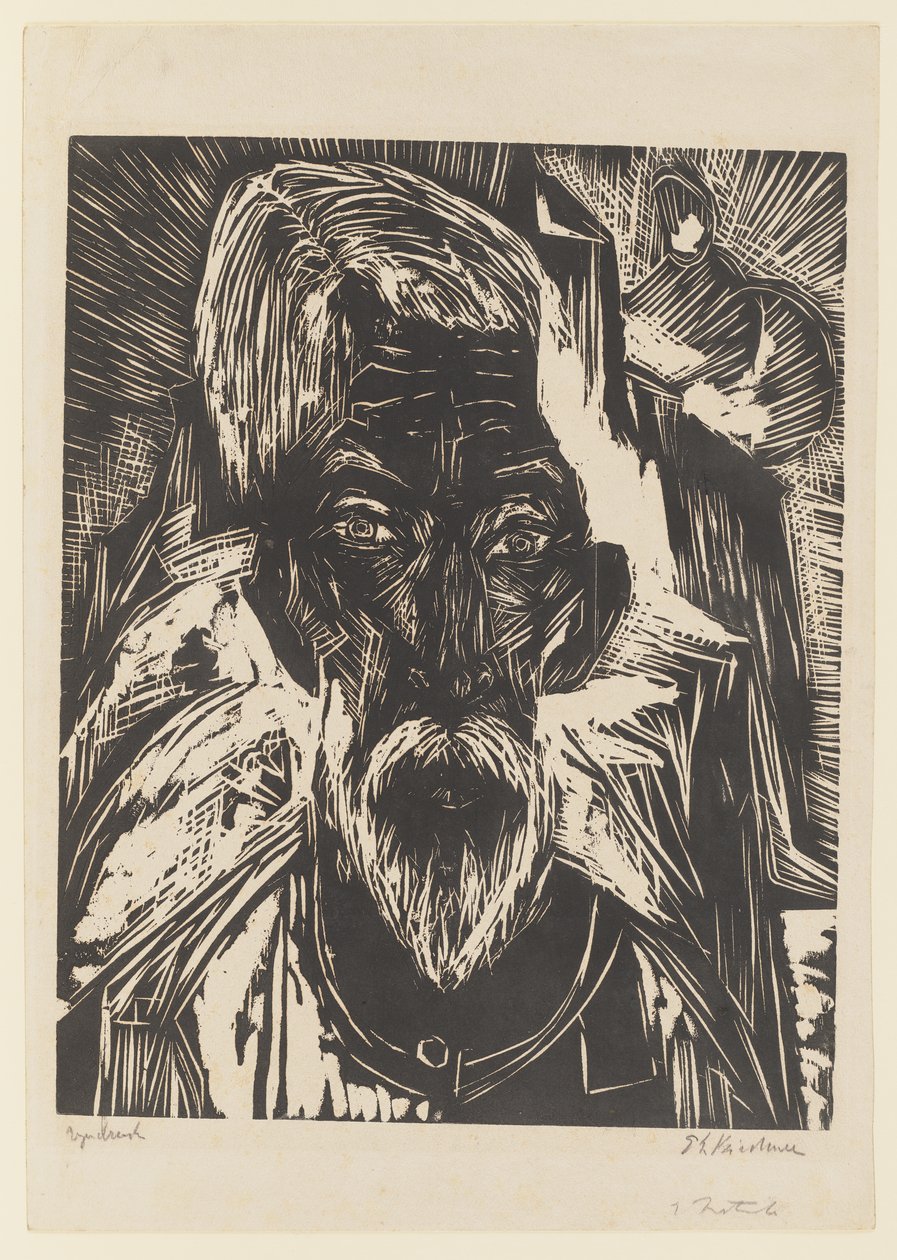 Vecchio contadino. – Testa di Senn R. da Ernst Ludwig Kirchner