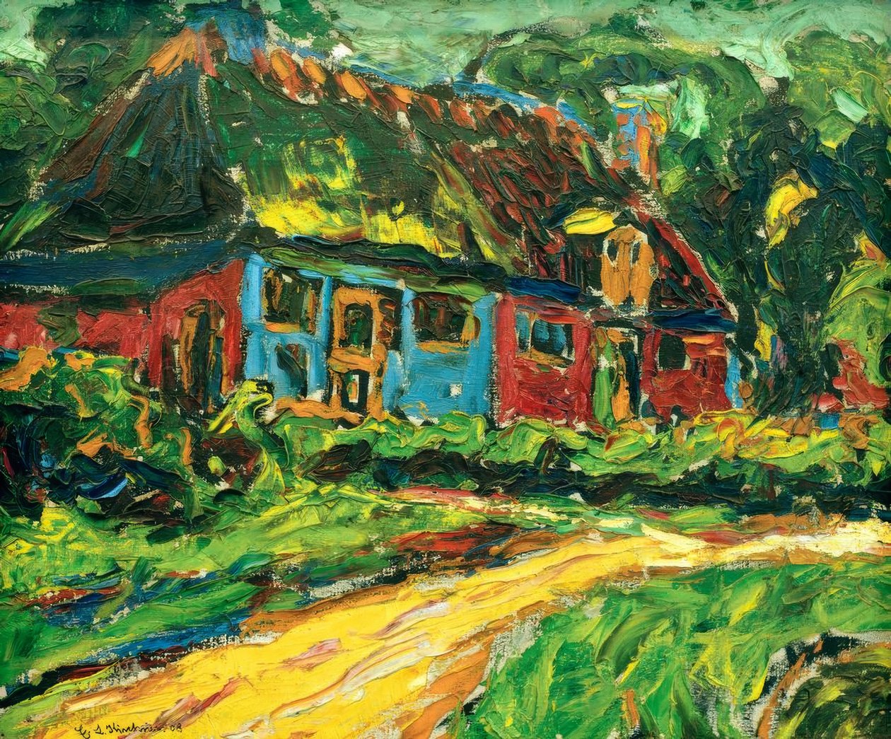 Vecchia casa a Fehmarn da Ernst Ludwig Kirchner