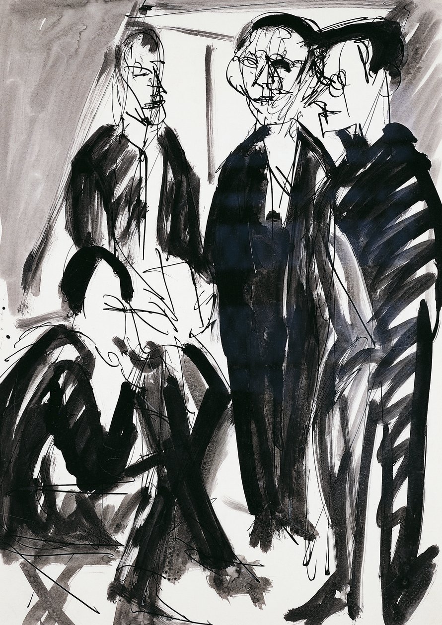 Artista e il gruppo Die Brucke a Dresda, di Ernst Ludwig Kirchner da Ernst Ludwig Kirchner