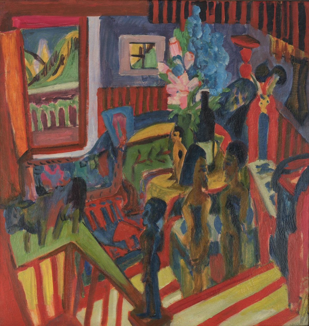 Angolo dei laboratori da Ernst Ludwig Kirchner