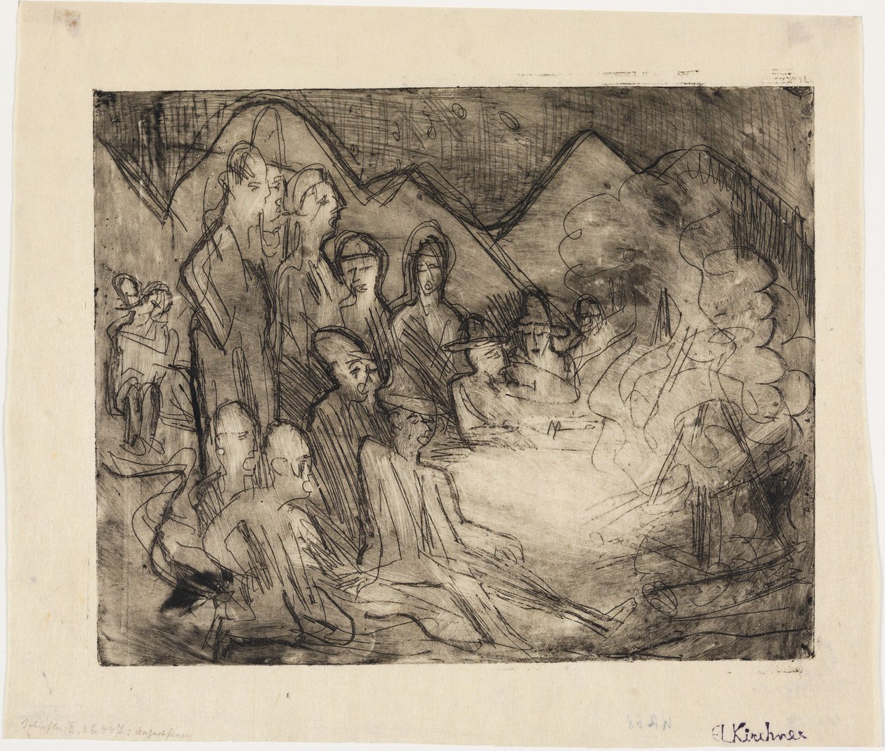 Fuoco di agosto da Ernst Ludwig Kirchner
