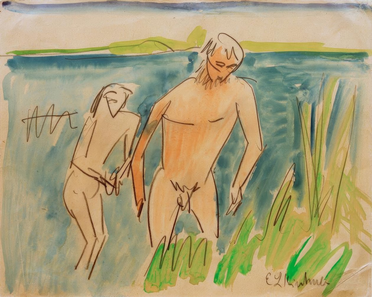 Bagnanti a Moritzburg da Ernst Ludwig Kirchner