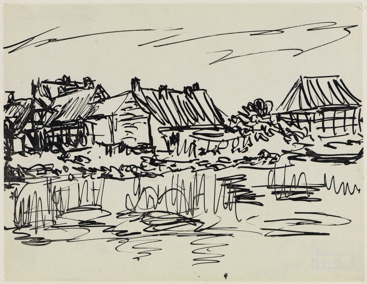 Casali in riva al mare (Fehmarn) da Ernst Ludwig Kirchner