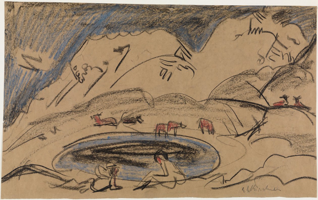 Lago di montagna da Ernst Ludwig Kirchner