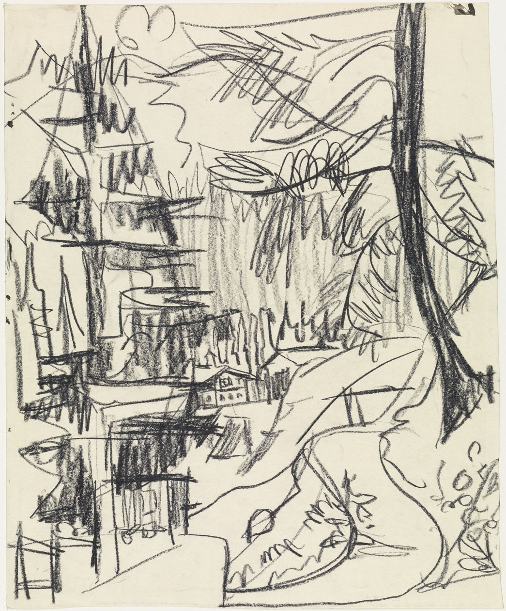 Foreste di montagna e rifugi da Ernst Ludwig Kirchner