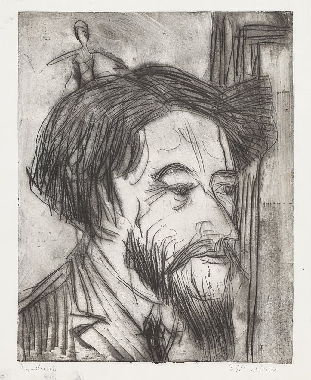 Ritratto del professor Enrico Padua da Ernst Ludwig Kirchner