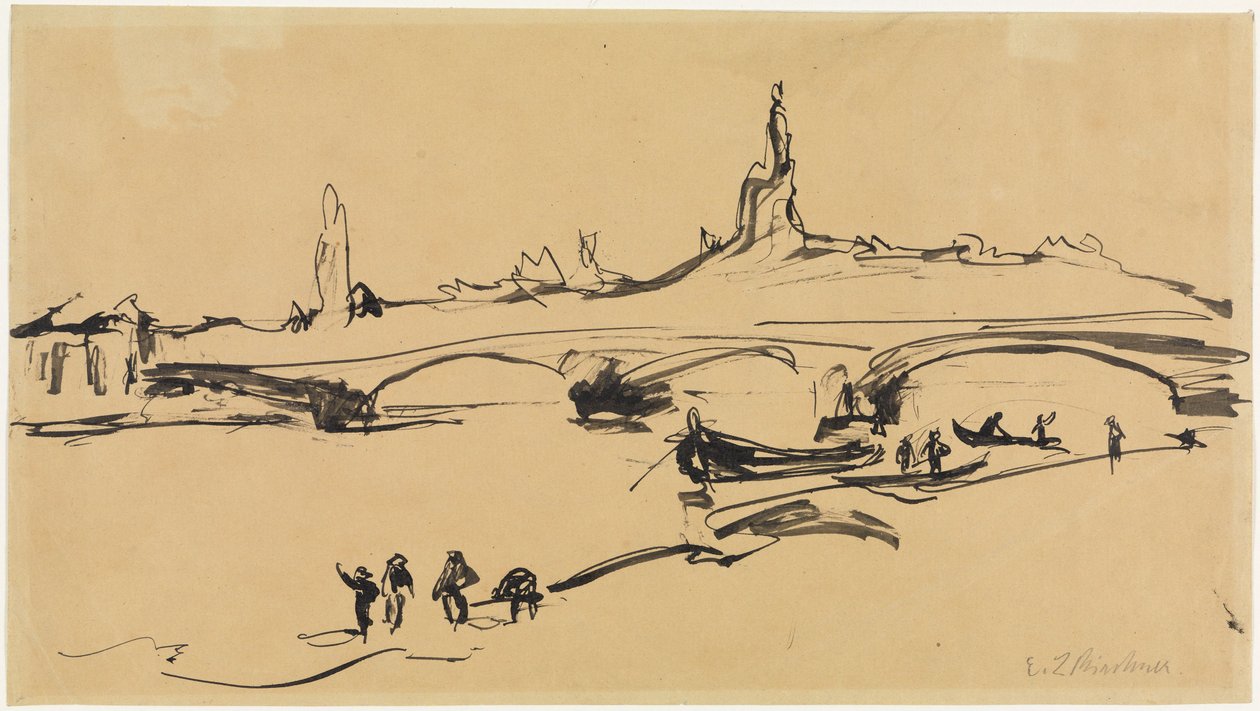 Vista su Dresda da Ernst Ludwig Kirchner
