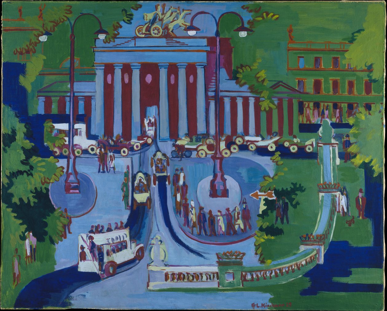 Porta di Brandeburgo da Ernst Ludwig Kirchner