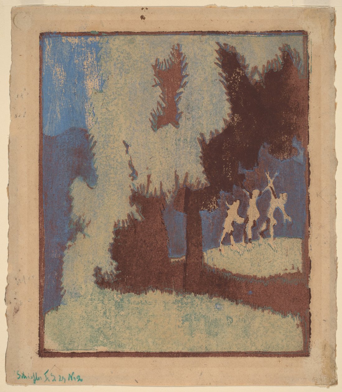 Castagni al chiaro di luna da Ernst Ludwig Kirchner