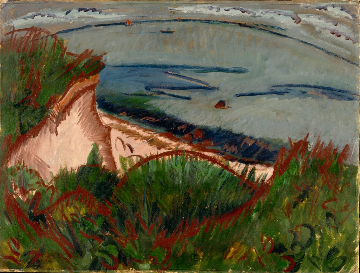 Paesaggio costiero sul Fehmarn da Ernst Ludwig Kirchner