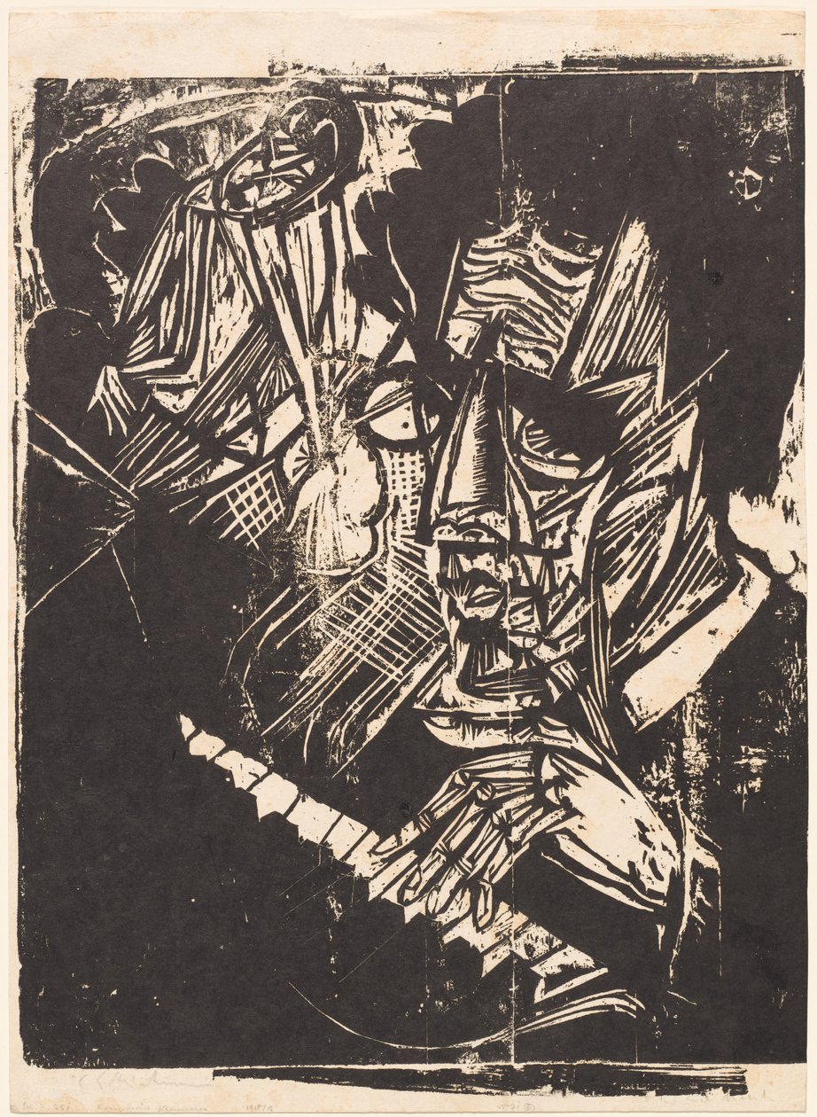 Compositore Klemperer da Ernst Ludwig Kirchner