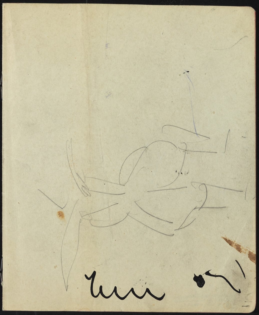 Ballerini e artisti (Pagina da un taccuino) da Ernst Ludwig Kirchner