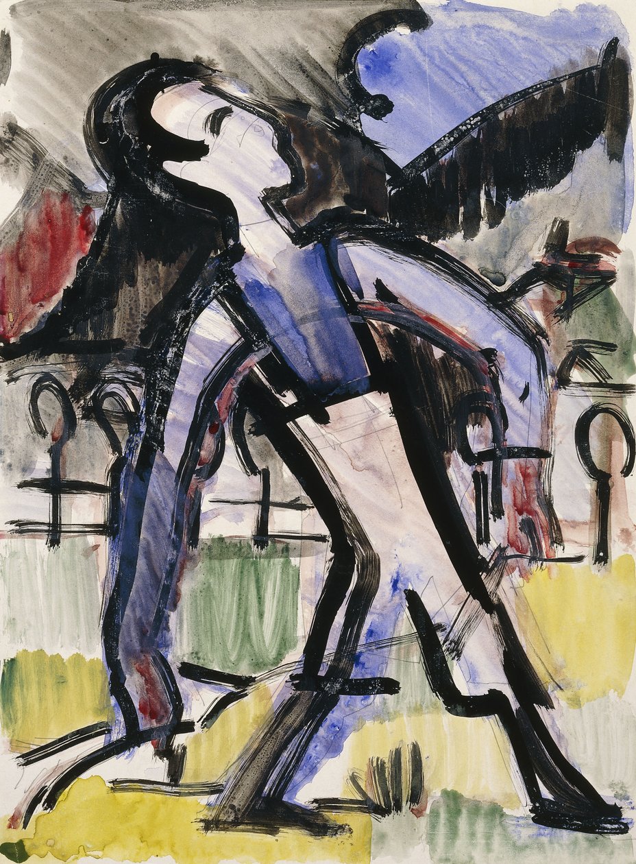 Figura di Davos, 1924 da Ernst Ludwig Kirchner