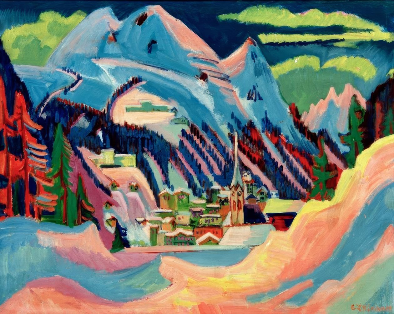 Davos in inverno da Ernst Ludwig Kirchner