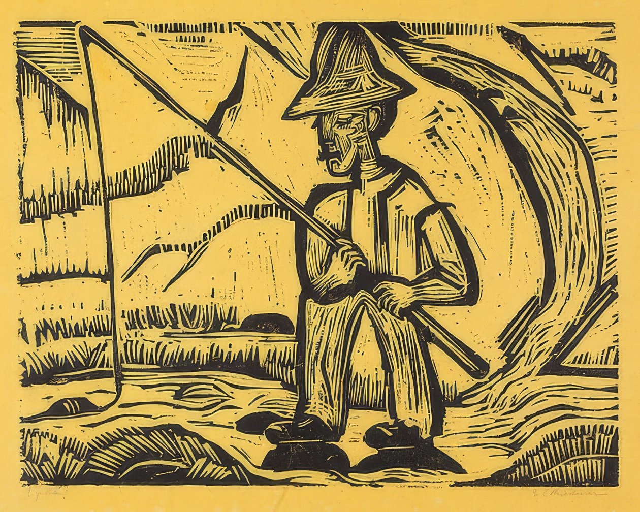 Il pescatore da Ernst Ludwig Kirchner