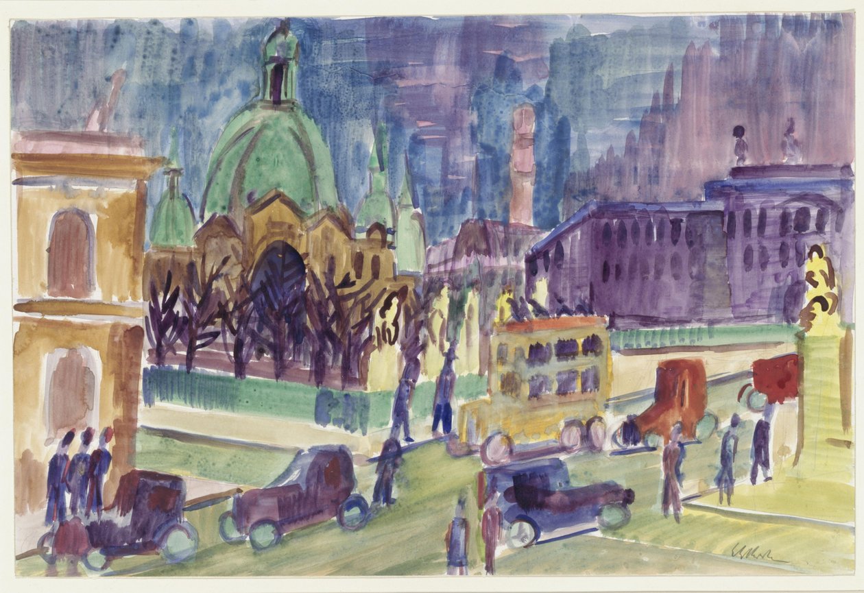 Il Duomo, il Castello e il Ponte del Castello a Berlino da Ernst Ludwig Kirchner