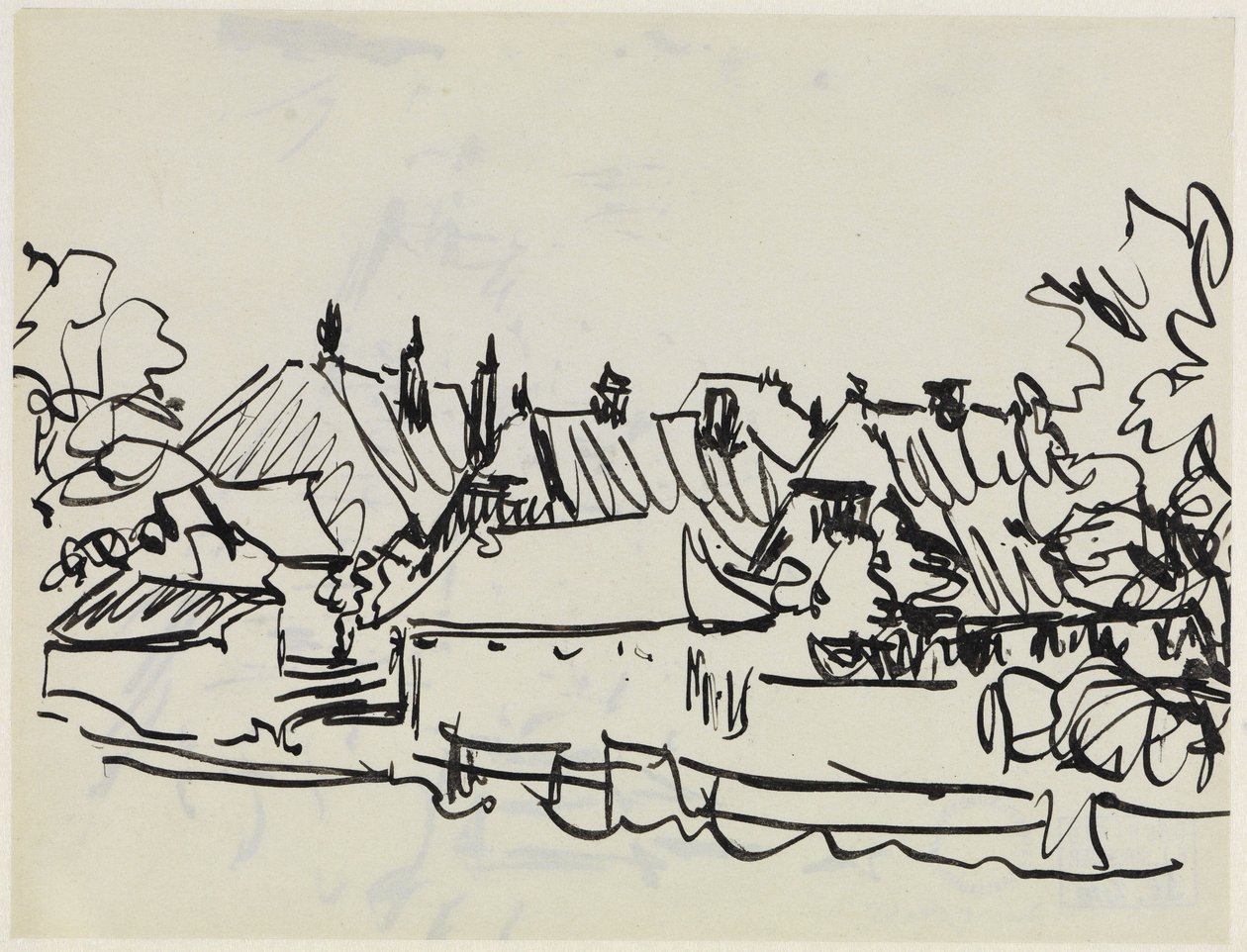 Villaggio a Fehmarn da Ernst Ludwig Kirchner