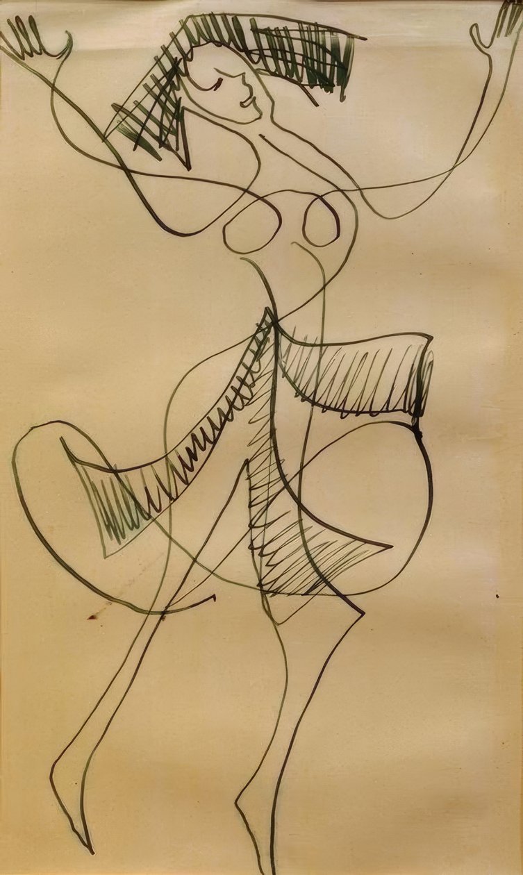 Ballerina estatica da Ernst Ludwig Kirchner