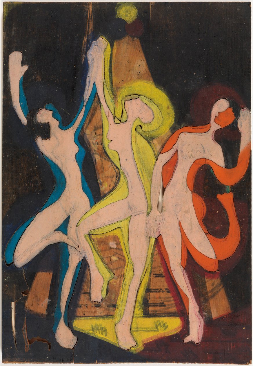 Danza dei colori, Bastone dei colori II da Ernst Ludwig Kirchner