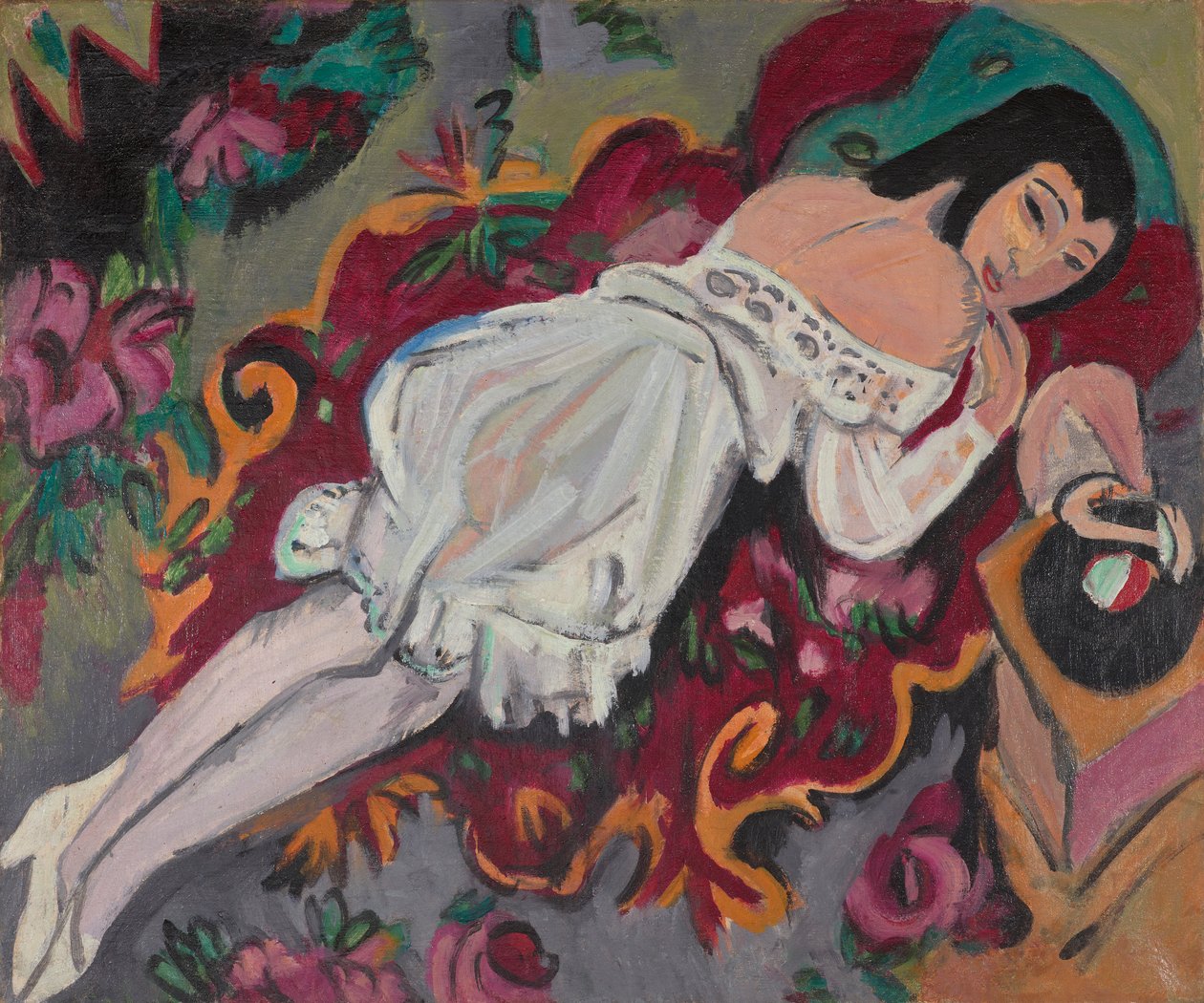Ragazza in camicia bianca da Ernst Ludwig Kirchner