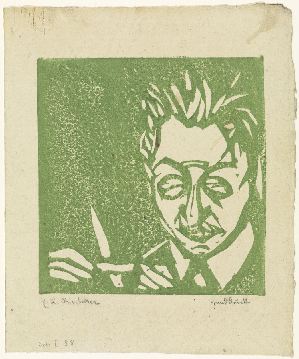 Soffiatore di vetro (Walter Kirchner) da Ernst Ludwig Kirchner