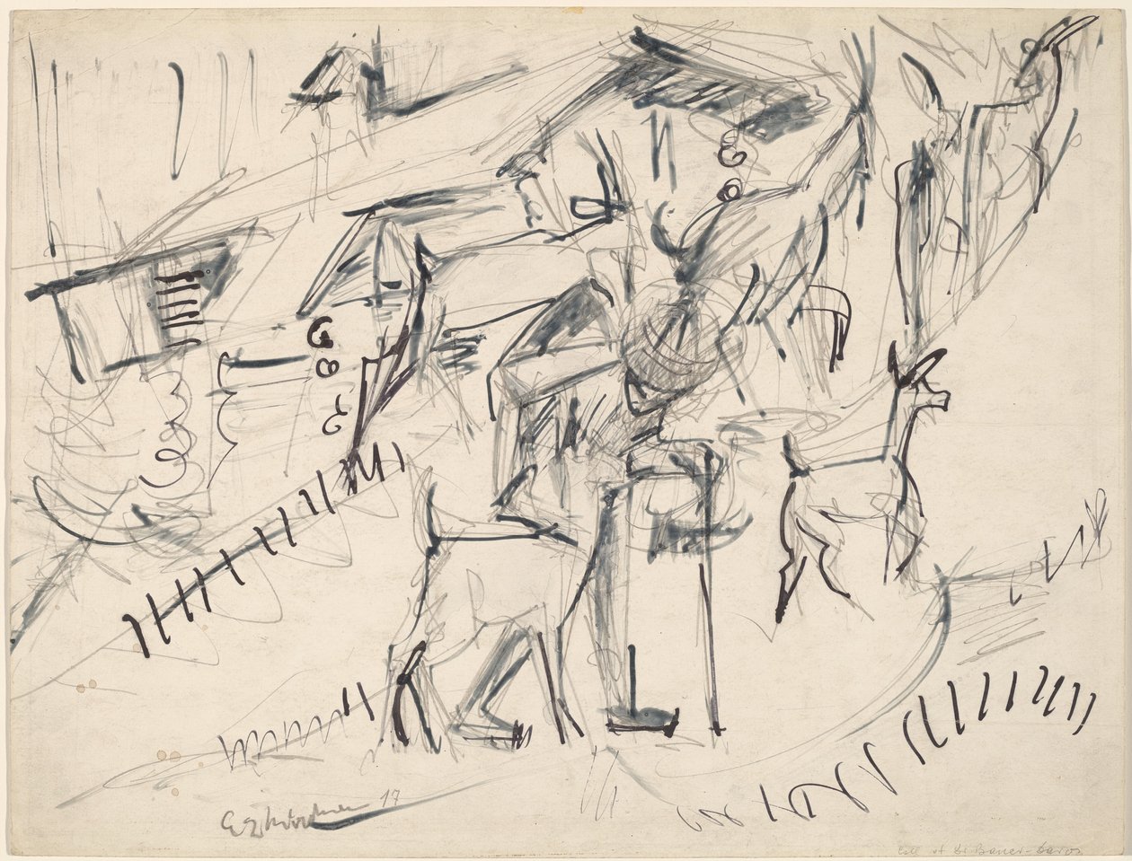 Capraio con Capre da Ernst Ludwig Kirchner