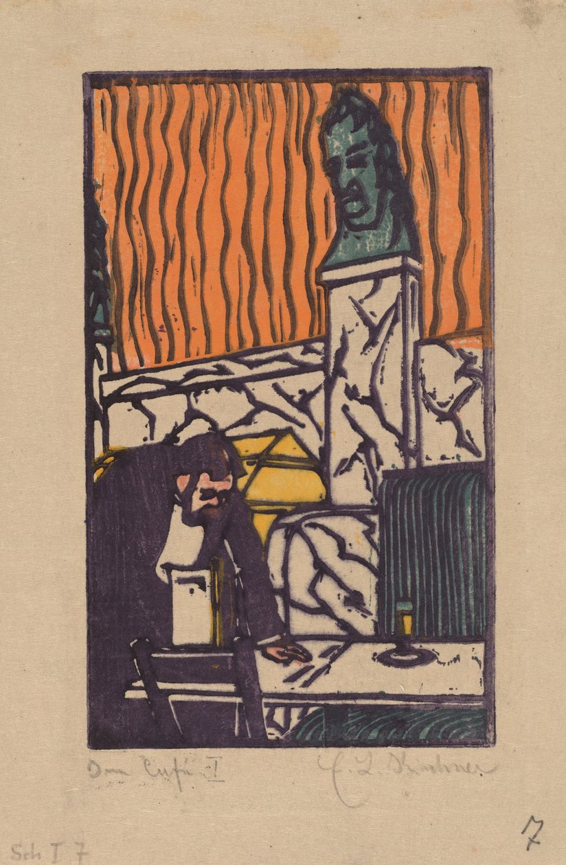 Capo cameriere in caffè da Ernst Ludwig Kirchner