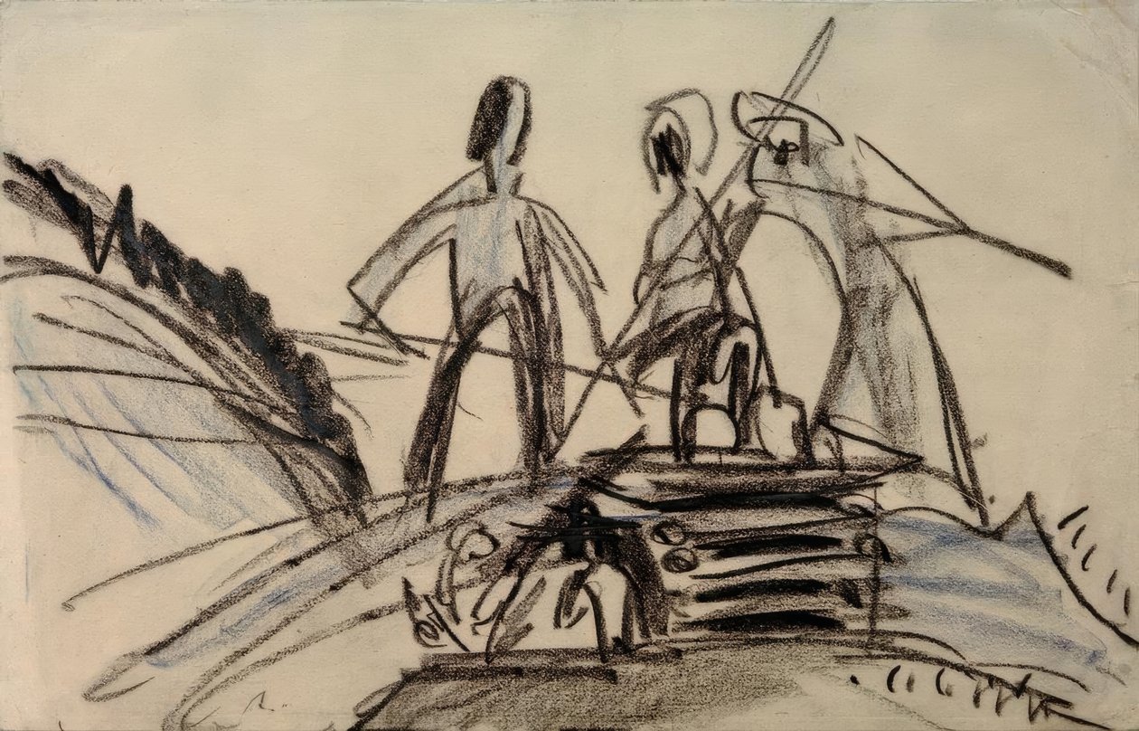 Contadini che fanno il fieno da Ernst Ludwig Kirchner
