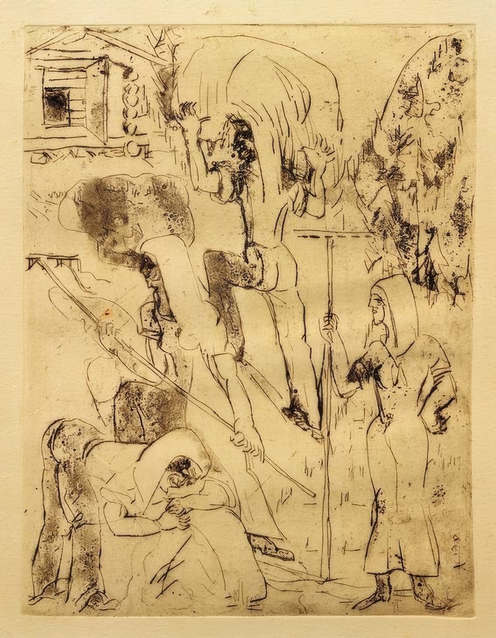 Raccolta del fieno da Ernst Ludwig Kirchner