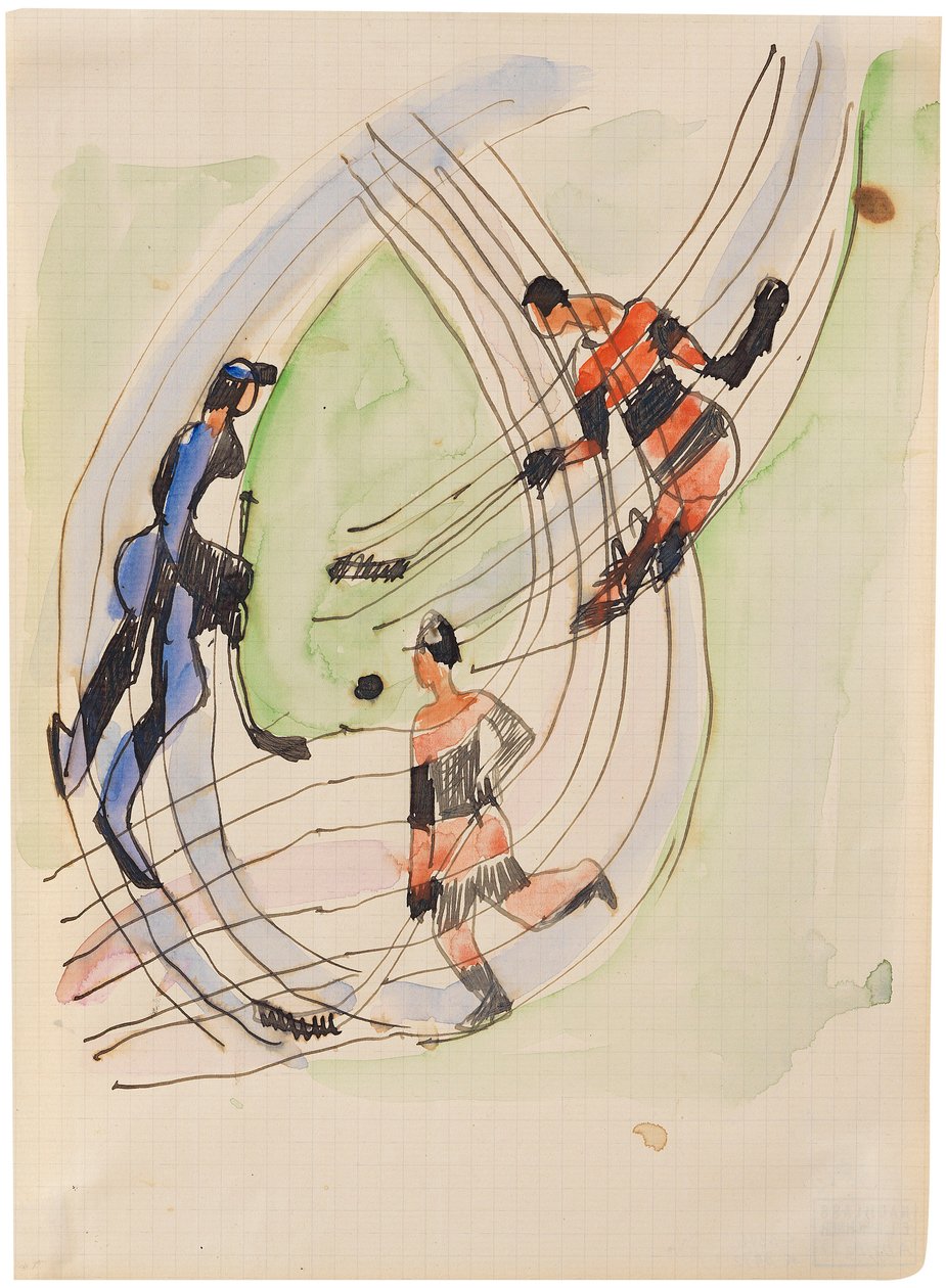 Giocatori di hockey, ca 1934 da Ernst Ludwig Kirchner