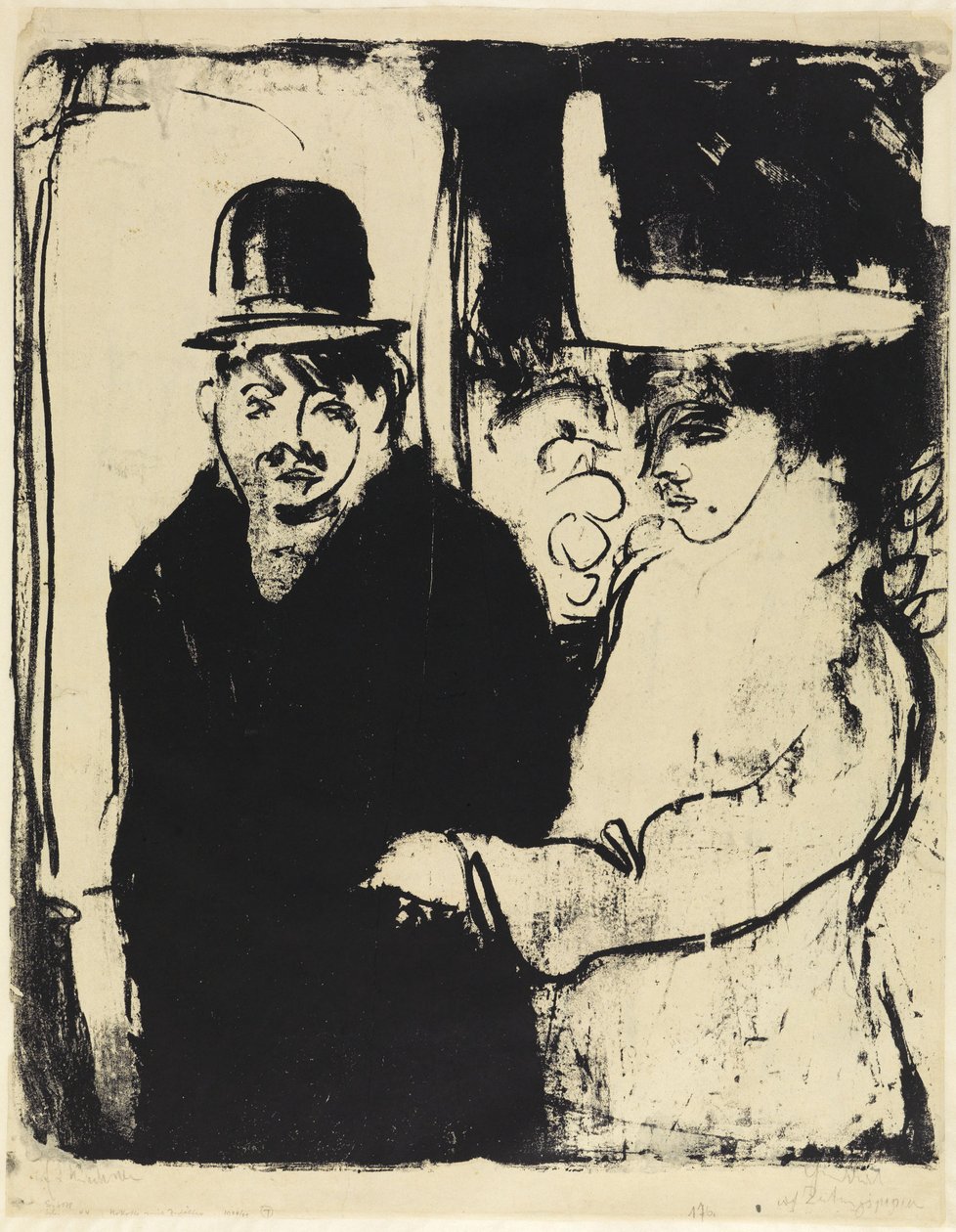 Prostitute e protettori da Ernst Ludwig Kirchner