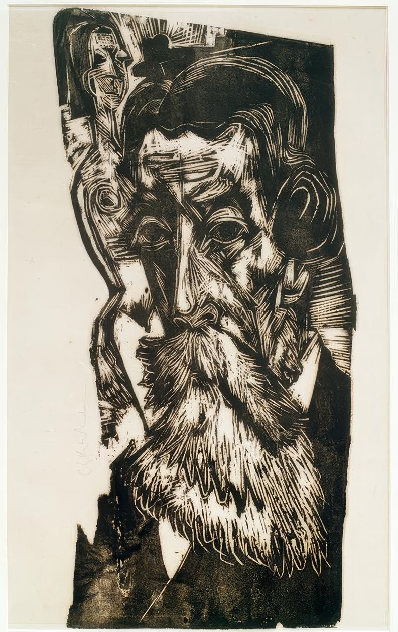 Testa di Ludwig Schames da Ernst Ludwig Kirchner