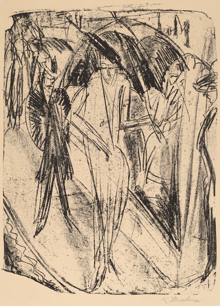 Signora nella Pioggia da Ernst Ludwig Kirchner