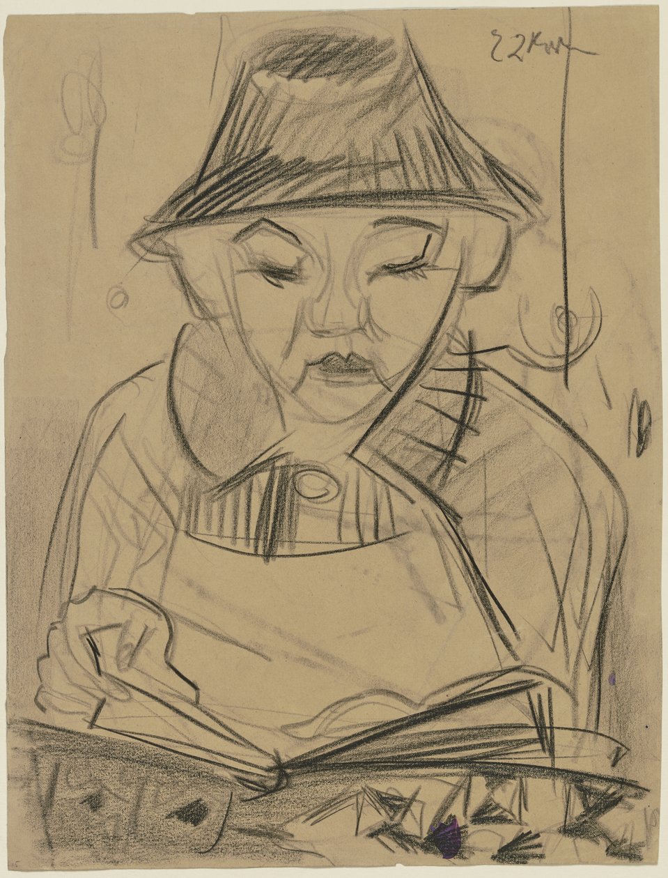Ragazzo che legge da Ernst Ludwig Kirchner