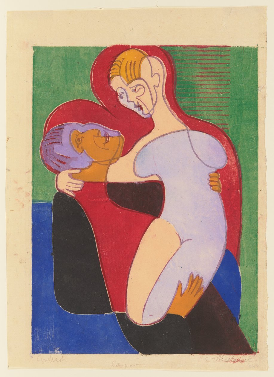 Coppia di innamorati (Elisabeth e Julius Hembus) da Ernst Ludwig Kirchner