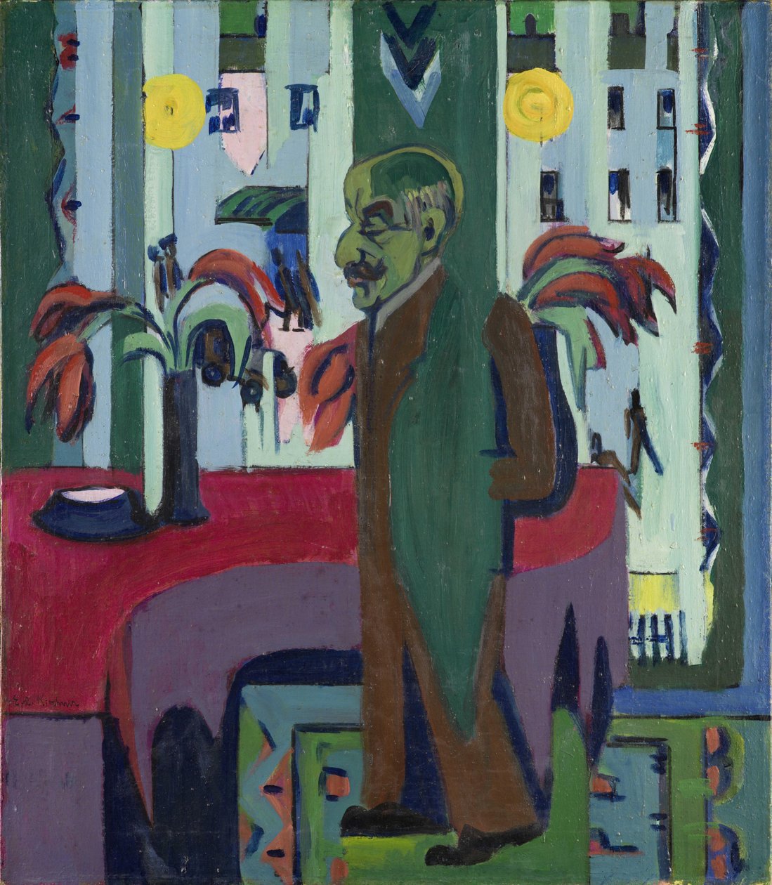 Max Liebermann nel suo studio da Ernst Ludwig Kirchner