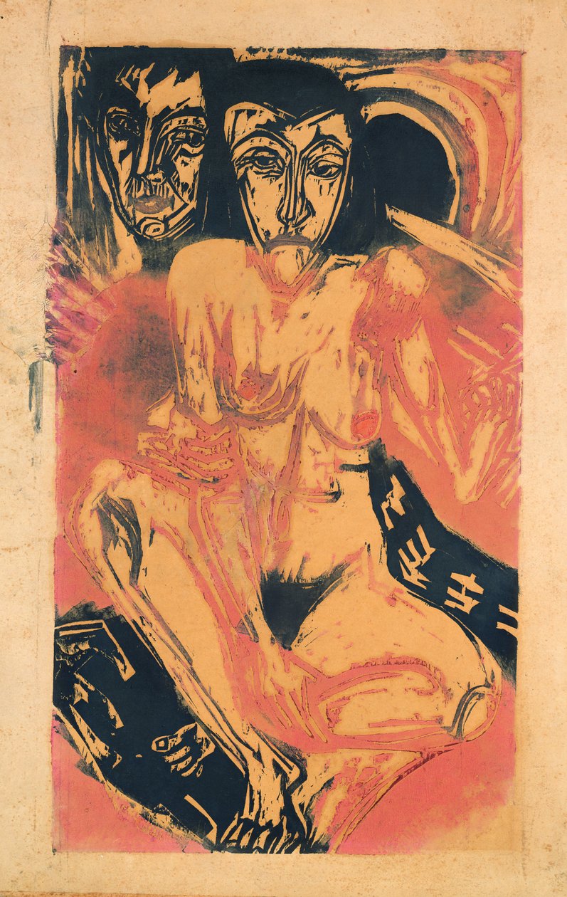 Ragazza malinconica da Ernst Ludwig Kirchner