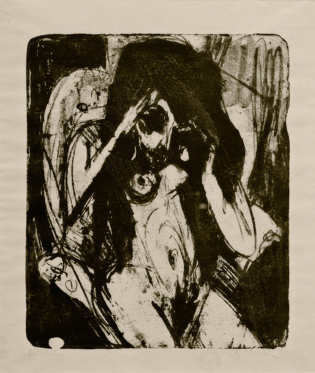 Donna nuda in poltrona da Ernst Ludwig Kirchner
