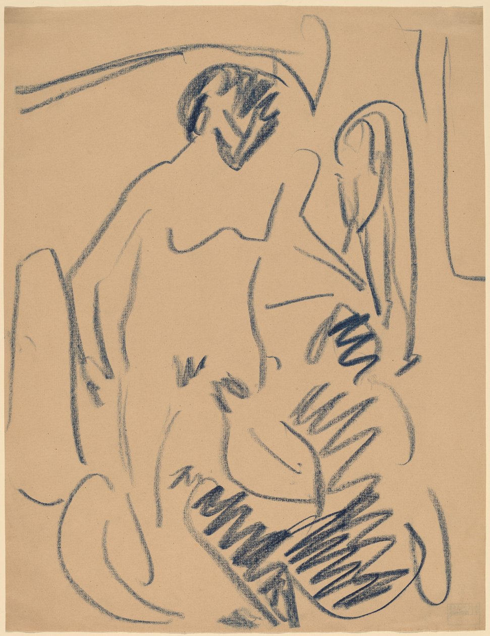 Nudo sulla spiaggia da Ernst Ludwig Kirchner