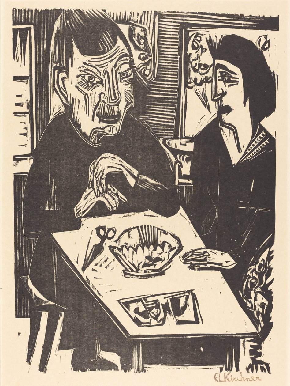 Vecchia e Giovane Donna da Ernst Ludwig Kirchner