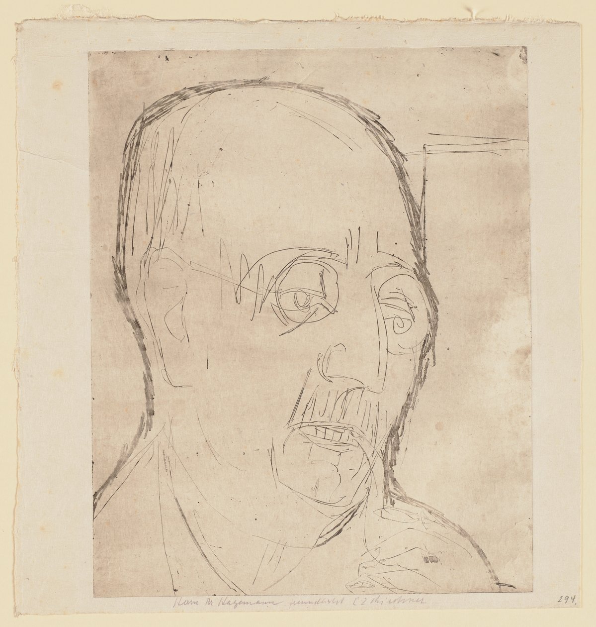 Ritratto di Carl Hagemann da Ernst Ludwig Kirchner
