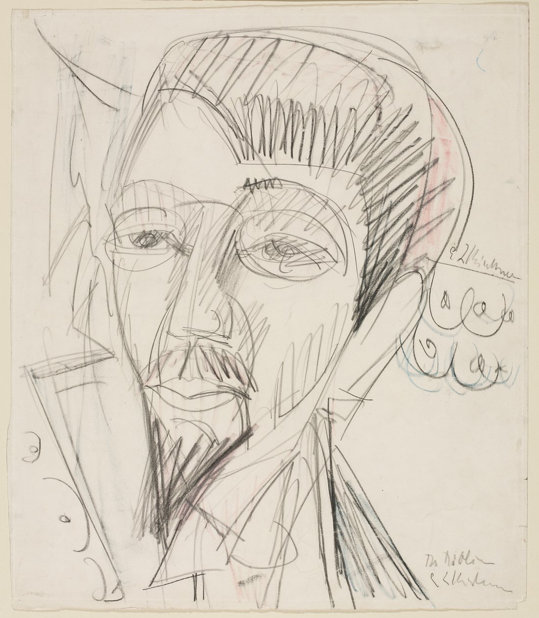 Ritratto di Alfred Döblin da Ernst Ludwig Kirchner