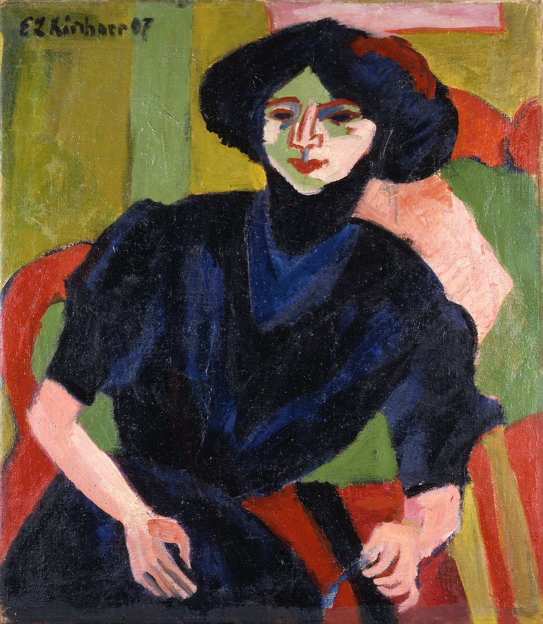 Ritratto di donna da Ernst Ludwig Kirchner